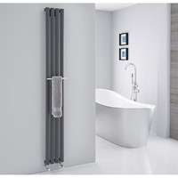 Barre Porte-Serviettes Chromée 23cm pour Radiateur Vitality & Delta