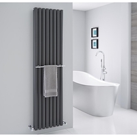 Barre porte-serviettes chromée 47cm pour radiateur