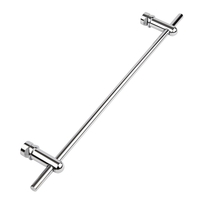 Barre porte-serviettes chromée 59cm pour radiateur