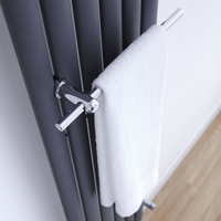 Barre Porte-Serviettes Chromée pour Radiateur Design Laiton Chromé