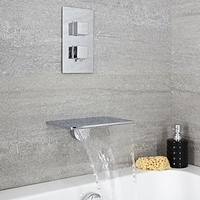 Bec verseur Baignoire & Mitigeur thermostatique encastrable - Kubix