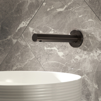 Bec verseur mural pour baignoire - Nickel noir - Otto