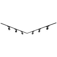 Biard Spot LED 12W sur rail 2 x 2m Noir - Pack de 6
