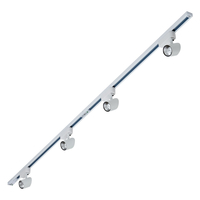 Biard Spot LED 7W sur rail 2 x 1m Blanc - Pack de 4