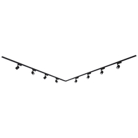Biard Spot LED 7W sur rail 2 x 2m Noir - Pack de 8