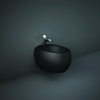 Bidet oval suspendu - Noir mat - Forme oeuf - 40 x 56 cm - Hudson Reed x Rak Ceramics