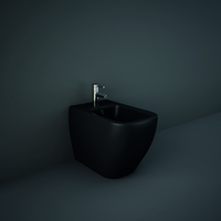 Bidet rectangulaire à poser - Noir - Hudson Reed x Rak Ceramics