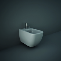 Bidet rectangulaire suspendu - Gris mat - Hudson Reed x Rak Ceramics