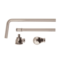 Bonde baignoire rétro - Avec trop-plein - Exposée - Nickel Brossé - Hudson Reed