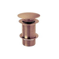 Bonde lavabo - Sans trop plein - Bouton poussoir - Cuivre - Rétro - Hudson Reed