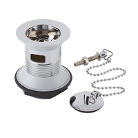 Bonde lavabo avec chainette et bouchon