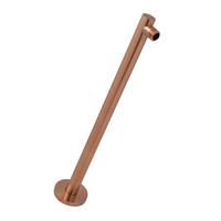 Bras de douche mural - Cuivre satiné - Design moderne - Montage mural - Otto - Hudson Reed