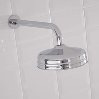 Bras Pomme de Douche Laiton Massif Chromé Pose Murale Design Moderne