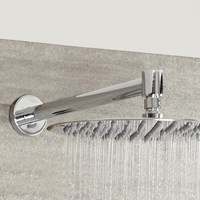 Bras pour pomme de douche 33cm en laiton massif chromé