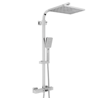 Colonne bain-douche thermostatique moderne - Chromé - Tolima