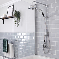 Colonne de Douche Rétro Noire Thermostatique - Laiton - Hudson Reed Elizabeth