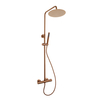 Colonne de douche thermostatique - Cuivre bronze - Moderne - Pluie & Douchette - Hudson Reed