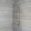 Colonne de douche thermostatique avec mitigeur à double fonctions,  douchette et pommeau – Chromé - Tec