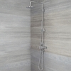 Colonne de douche thermostatique avec mitigeur exposé,  douchette et pommeau – Chromé - Tec