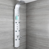 Colonne de douche thermostatique exposée – 3 fonctions – Douchette extractible – Chromé - Arcan
