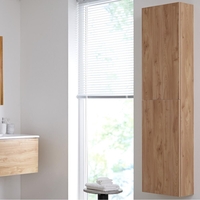 Colonne de rangement moderne – Effet chêne doré – 35 cm x 150 cm – Newington