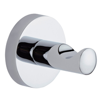 Crochet Patère pour Peignoir Laiton Massif Chromé Design Contemporain