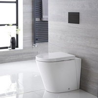 Cuvette WC ronde à poser avec abattant à fermeture douce – Blanc – Alswear