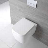 Cuvette WC Suspendu - Toilette Céramique - Design Mural - Hudson Reed