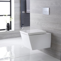Cuvette WC suspendu moderne – Blanc - Halwell