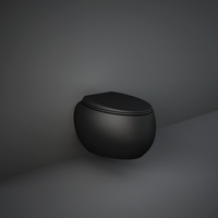 Cuvette WC suspendue - Noir mat - Sol - Oval - Rak Ceramics x Hudson Reed