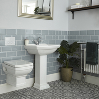 Cuvette WC suspendue rétro avec choix de lavabo - Chester