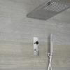 Douche Digitale Thermostatique 2 Fonctions - Pommeau Douche Italienne 25x80cm & Douchette -Narus