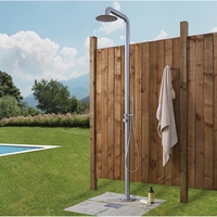 Douche extérieure – 2 fonctions – Acier brossé – Select