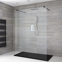 Douche italienne avec receveur de douche à effet texturé – Multiples tailles disponibles – Nox