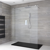 Douche italienne avec receveur de douche à effet texturé – Multiples tailles disponibles – Portland