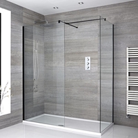 Douche italienne d’angle avec receveur de douche – Multiples tailles disponibles – Nox