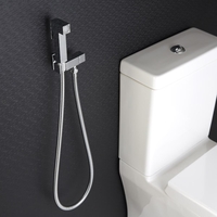Douchette hygiénique moderne avec support mural – Chromé - Kubix
