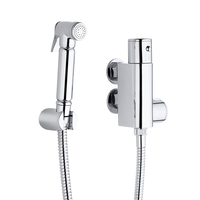 Douchette WC Hygiénique & Mitigeur Thermostatique ABS Laiton Chromé