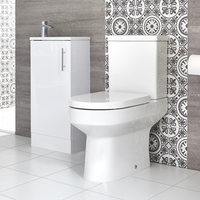 Ensemble meuble lave-mains à poser avec plan vasque et pack WC – 40 cm – Choix de finition - Covelly