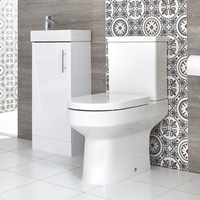 Ensemble meuble lave-mains à poser et pack WC – 40 cm - Choix de finitions - Covelly