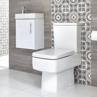 Ensemble meuble lave-mains suspendu et pack WC – 40 cm – Choix de finition - Exton