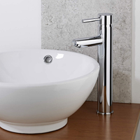 Grand Mitigeur Lavabo Vasque Chromé - Laiton Massif - Ergonomique Design Moderne