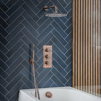 Kit bain douche cuivre - Mitigeur,  pommeau,  douchette et vidage baignoire - Hudson Reed