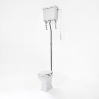 Kit chasse d’eau pour réservoir haut – Chromé – Elizabeth