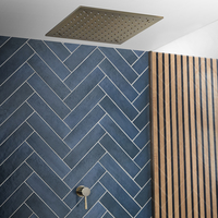 Kit de douche - Mitigeur mécanique encastré - Pommeau ciel de pluie - Hudson Reed