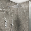 Kit de douche thermostatique - Mitigeur triple - Douchette & pommeau mural - 2 fonctions - Chrome - Otto - Hudson Reed