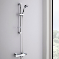 Kit de Douche Thermostatique Douchette sur Rampe & Porte-Savon - Kubix