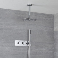 Kit Douche Encastrable Pommeau Plafond Rond Ø 30cm & Douchette Mirage