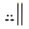 Kit raccords extension tutyauterie pour radiateurs - Noir - Hudson Reed