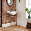Lavabo console sur pieds - 1 trou - Cuivre - 50 cm - Hudson Reed Rétro